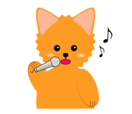Pomeranian dog "Pomerin" sticker #53701
