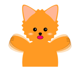 Pomeranian dog "Pomerin" sticker #53710