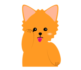 Pomeranian dog "Pomerin" sticker #53715
