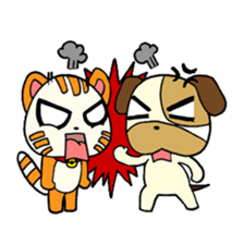 Cat and Dog sticker #54379