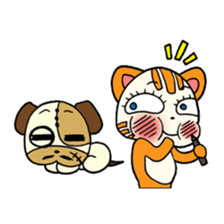 Cat and Dog sticker #54384