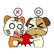 Cat and Dog sticker #54396