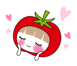 The girl of Tomato sticker #54535