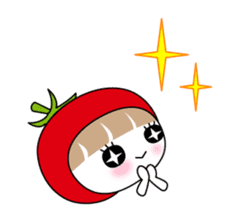 The girl of Tomato sticker #54558