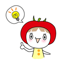 The girl of Tomato sticker #54561