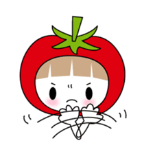 The girl of Tomato sticker #54564