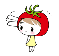 The girl of Tomato sticker #54565