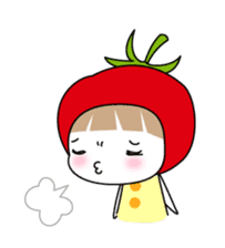 The girl of Tomato sticker #54567