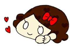 Ribbon-chan! Full stamp (sticker style) sticker #54894