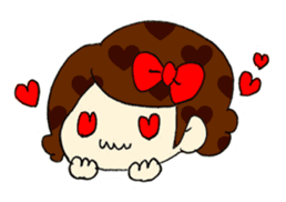 Ribbon-chan! Full stamp (sticker style) sticker #54896