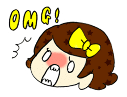 Ribbon-chan! Full stamp (sticker style) sticker #54898