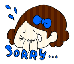 Ribbon-chan! Full stamp (sticker style) sticker #54899