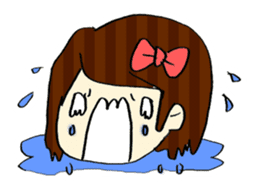 Ribbon-chan! Full stamp (sticker style) sticker #54901