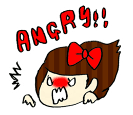 Ribbon-chan! Full stamp (sticker style) sticker #54904