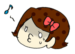 Ribbon-chan! Full stamp (sticker style) sticker #54907