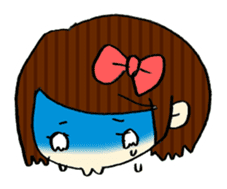 Ribbon-chan! Full stamp (sticker style) sticker #54908