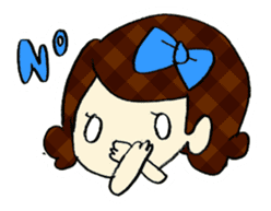 Ribbon-chan! Full stamp (sticker style) sticker #54911