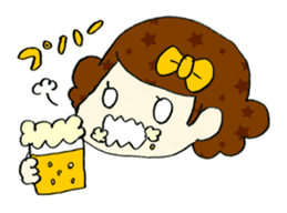 Ribbon-chan! Full stamp (sticker style) sticker #54912