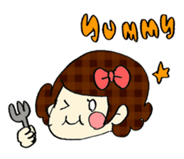 Ribbon-chan! Full stamp (sticker style) sticker #54921