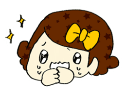 Ribbon-chan! Full stamp (sticker style) sticker #54923