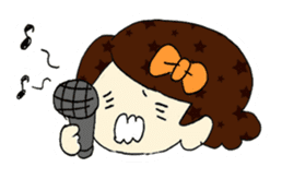 Ribbon-chan! Full stamp (sticker style) sticker #54924