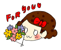 Ribbon-chan! Full stamp (sticker style) sticker #54927