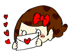 Ribbon-chan! Full stamp (sticker style) sticker #54933