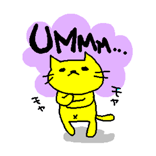 THE YELLOW CAT sticker #55659