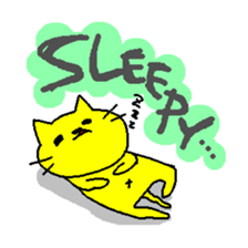 THE YELLOW CAT sticker #55660