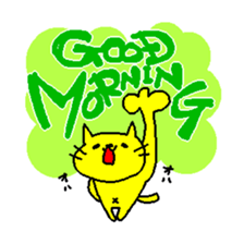 THE YELLOW CAT sticker #55665