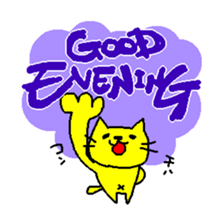 THE YELLOW CAT sticker #55666