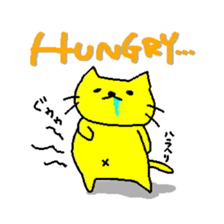 THE YELLOW CAT sticker #55670