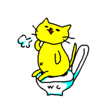 THE YELLOW CAT sticker #55677