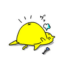 THE YELLOW CAT sticker #55682