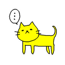 THE YELLOW CAT sticker #55683