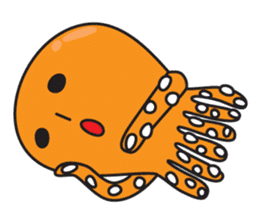 octopus 8 legs sticker #55854