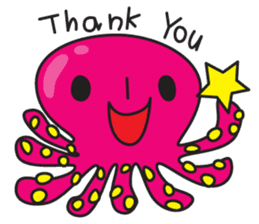octopus 8 legs sticker #55857