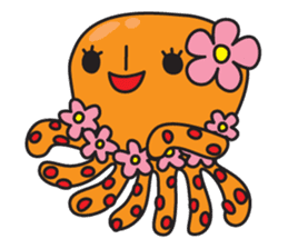 octopus 8 legs sticker #55858