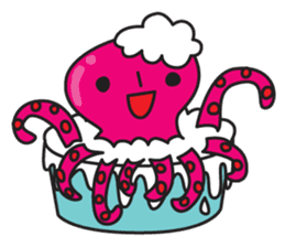 octopus 8 legs sticker #55859