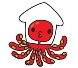 octopus 8 legs sticker #55861