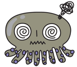 octopus 8 legs sticker #55863