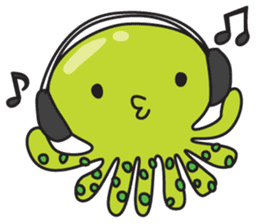 octopus 8 legs sticker #55871