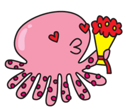 octopus 8 legs sticker #55883