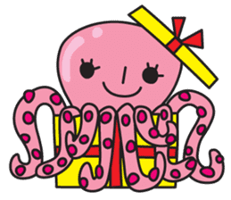 octopus 8 legs sticker #55892