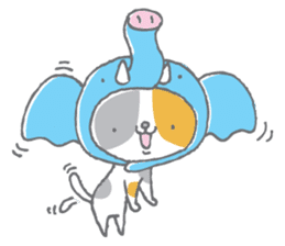 Neko-zukin(Animal hood cat) sticker #56341