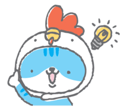 Neko-zukin(Animal hood cat) sticker #56346