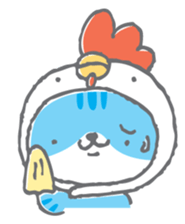 Neko-zukin(Animal hood cat) sticker #56348
