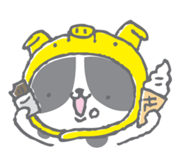 Neko-zukin(Animal hood cat) sticker #56350