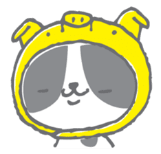 Neko-zukin(Animal hood cat) sticker #56352