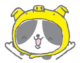 Neko-zukin(Animal hood cat) sticker #56353